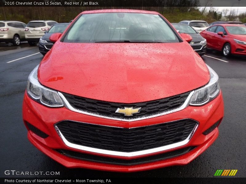 Red Hot / Jet Black 2016 Chevrolet Cruze LS Sedan