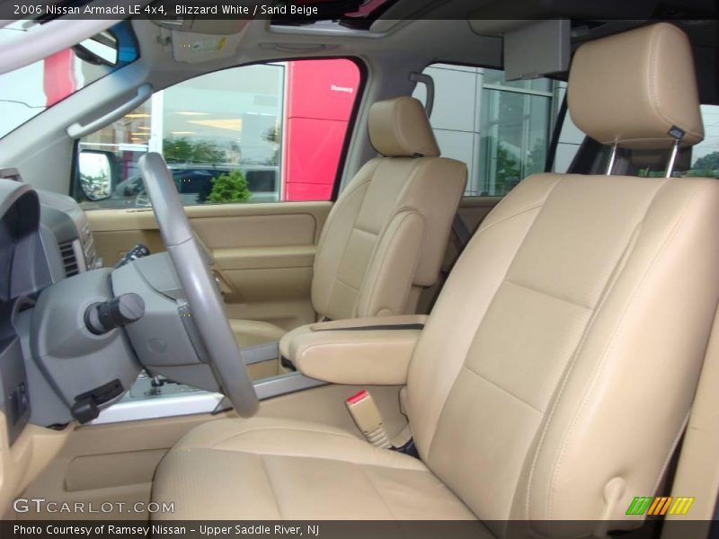 Blizzard White / Sand Beige 2006 Nissan Armada LE 4x4