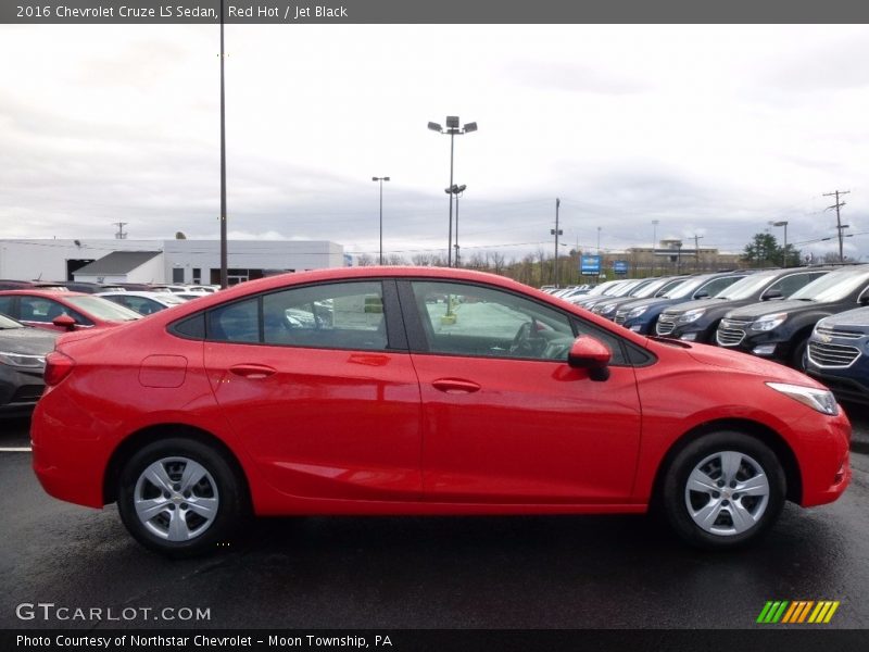 Red Hot / Jet Black 2016 Chevrolet Cruze LS Sedan