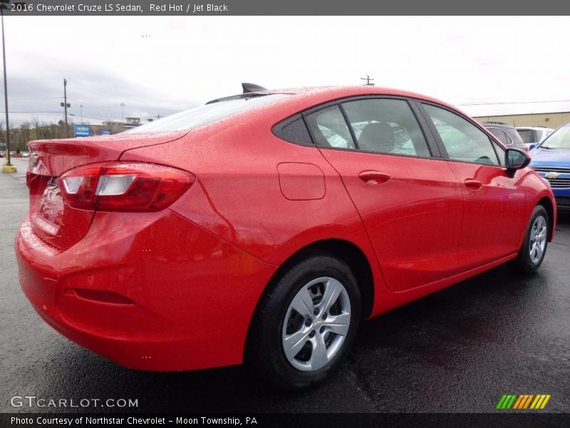 Red Hot / Jet Black 2016 Chevrolet Cruze LS Sedan