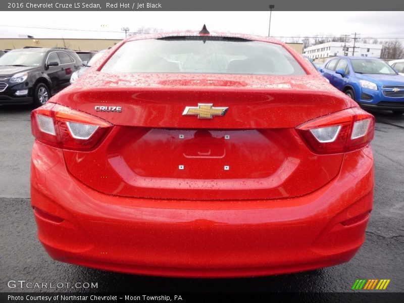 Red Hot / Jet Black 2016 Chevrolet Cruze LS Sedan