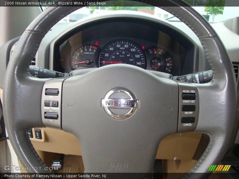 Blizzard White / Sand Beige 2006 Nissan Armada LE 4x4