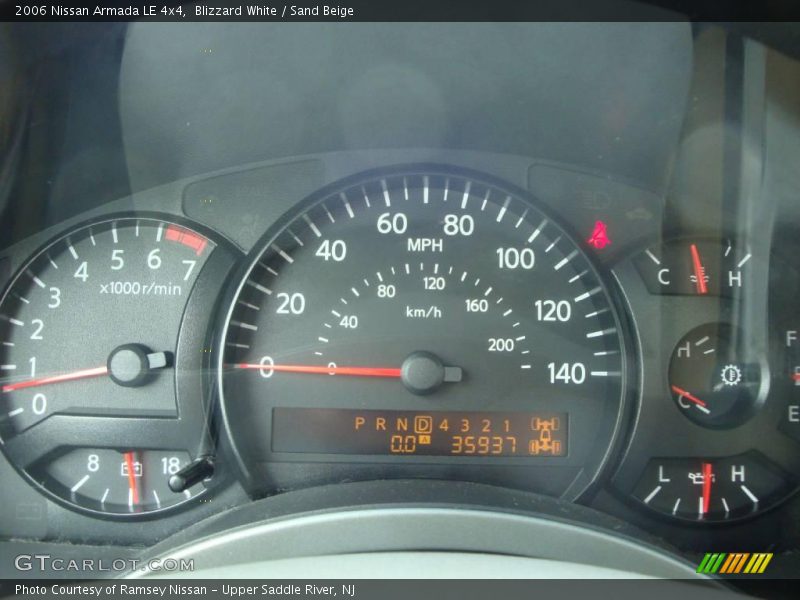 Blizzard White / Sand Beige 2006 Nissan Armada LE 4x4