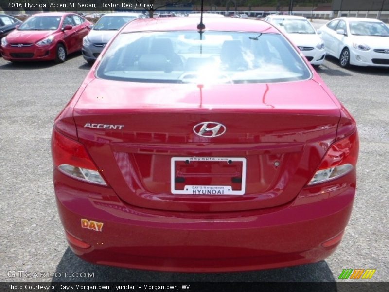 Boston Red / Gray 2016 Hyundai Accent SE Sedan