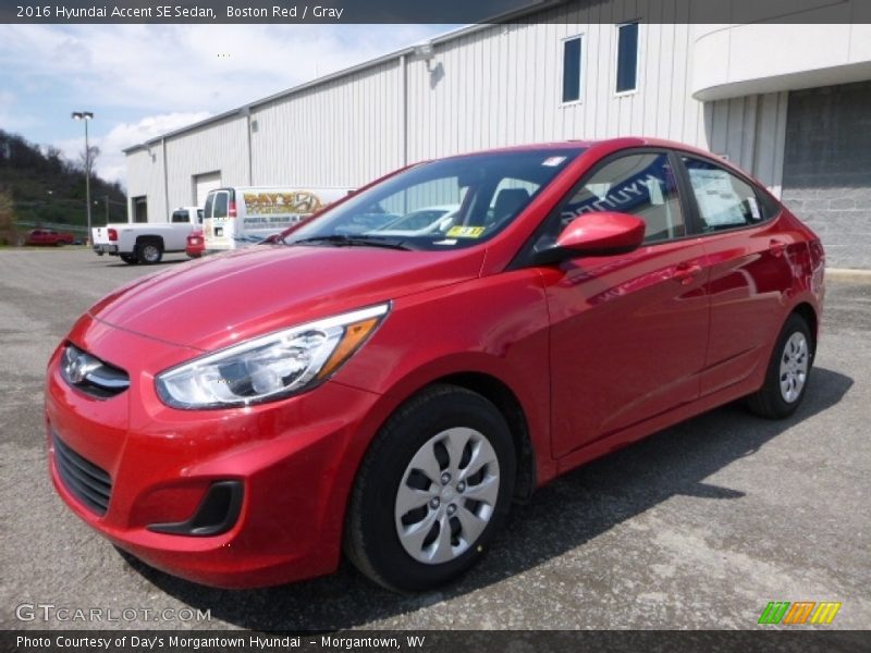 Boston Red / Gray 2016 Hyundai Accent SE Sedan