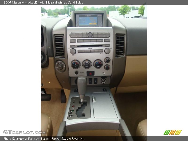 Blizzard White / Sand Beige 2006 Nissan Armada LE 4x4