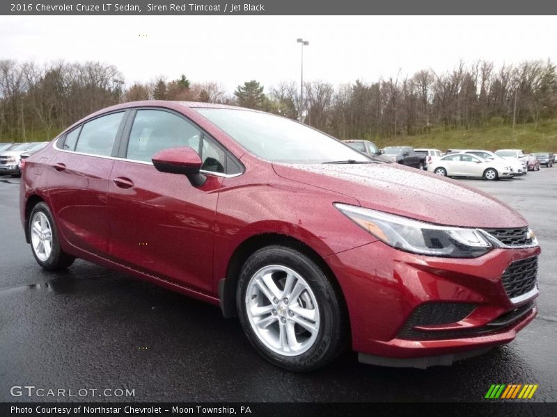 Siren Red Tintcoat / Jet Black 2016 Chevrolet Cruze LT Sedan