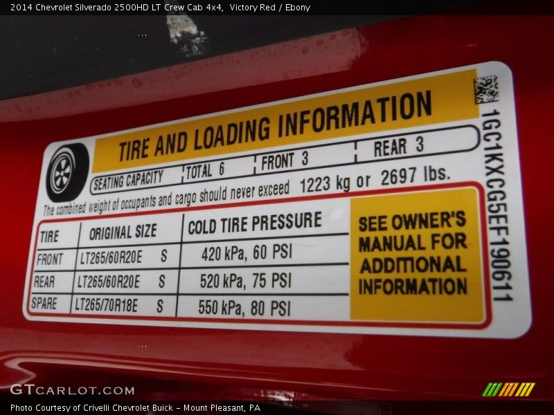 Victory Red / Ebony 2014 Chevrolet Silverado 2500HD LT Crew Cab 4x4