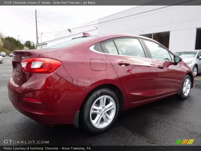 Siren Red Tintcoat / Jet Black 2016 Chevrolet Cruze LT Sedan