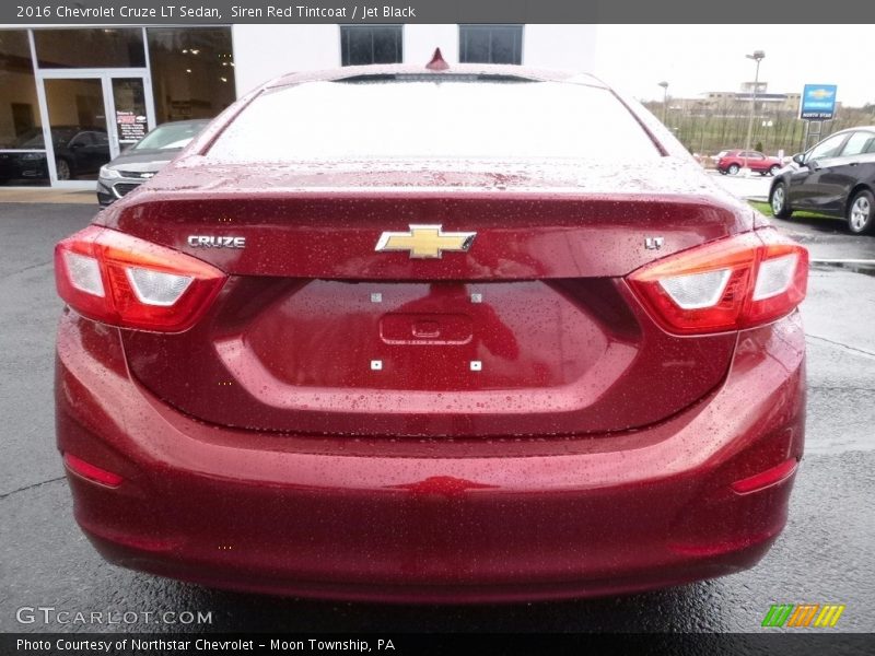 Siren Red Tintcoat / Jet Black 2016 Chevrolet Cruze LT Sedan
