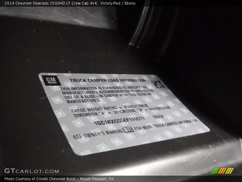 Victory Red / Ebony 2014 Chevrolet Silverado 2500HD LT Crew Cab 4x4