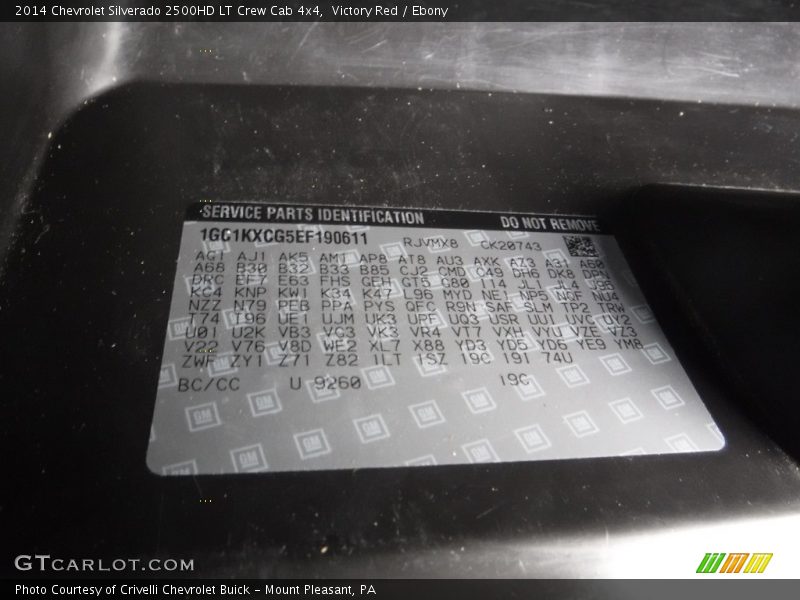 Victory Red / Ebony 2014 Chevrolet Silverado 2500HD LT Crew Cab 4x4