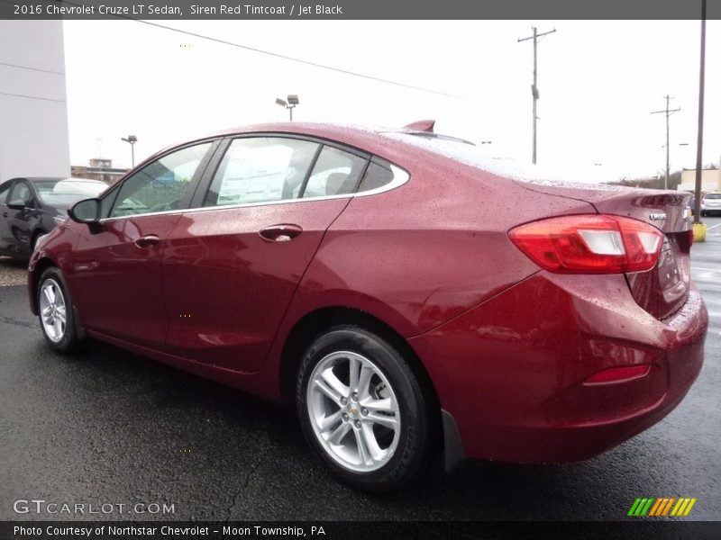 Siren Red Tintcoat / Jet Black 2016 Chevrolet Cruze LT Sedan