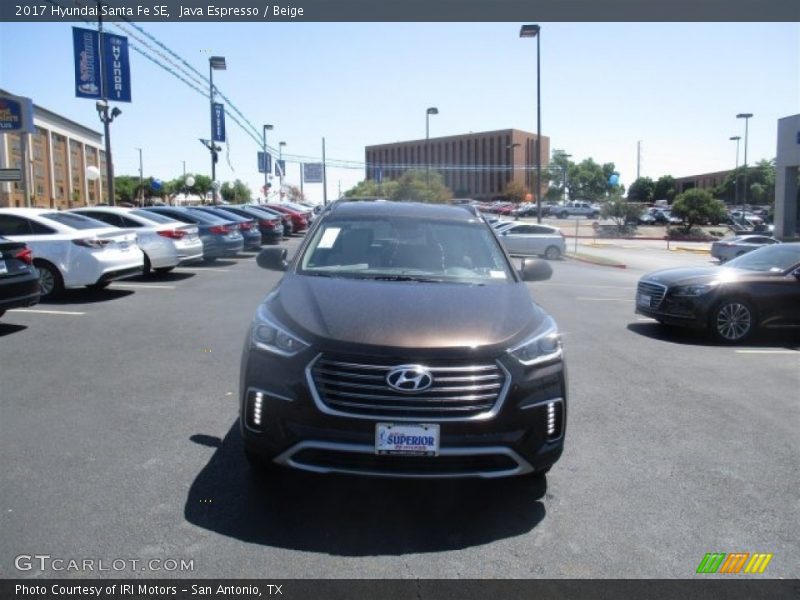 Java Espresso / Beige 2017 Hyundai Santa Fe SE