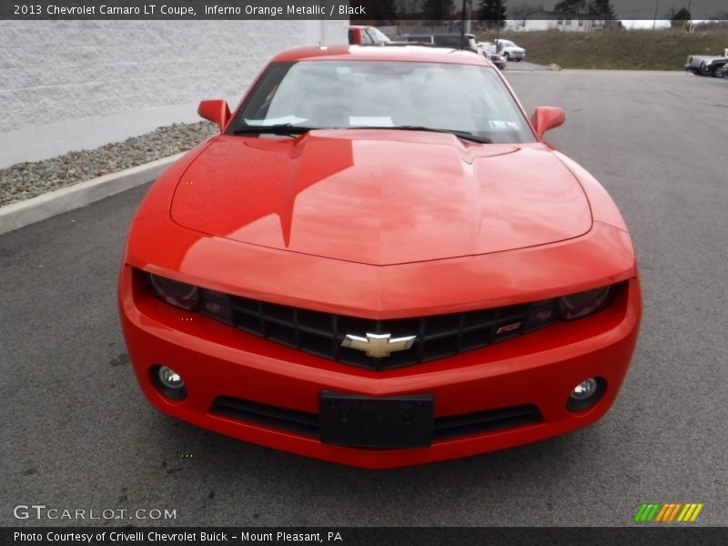 Inferno Orange Metallic / Black 2013 Chevrolet Camaro LT Coupe