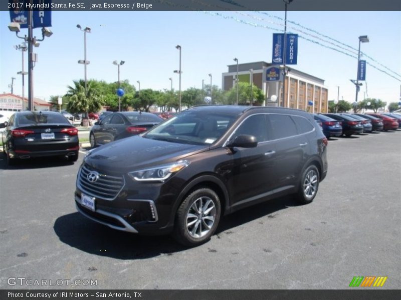 Java Espresso / Beige 2017 Hyundai Santa Fe SE