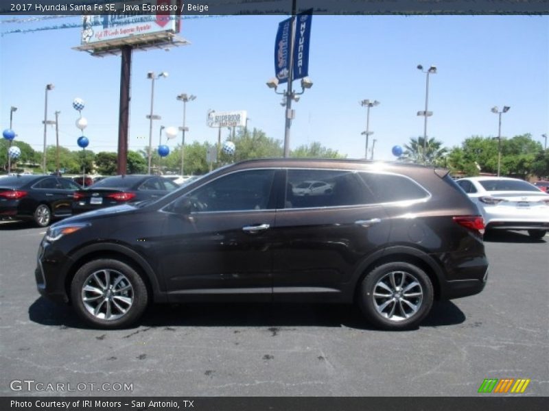 Java Espresso / Beige 2017 Hyundai Santa Fe SE