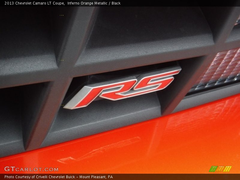 Inferno Orange Metallic / Black 2013 Chevrolet Camaro LT Coupe