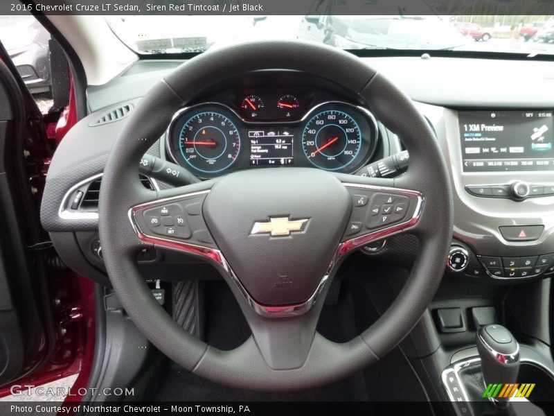 Siren Red Tintcoat / Jet Black 2016 Chevrolet Cruze LT Sedan