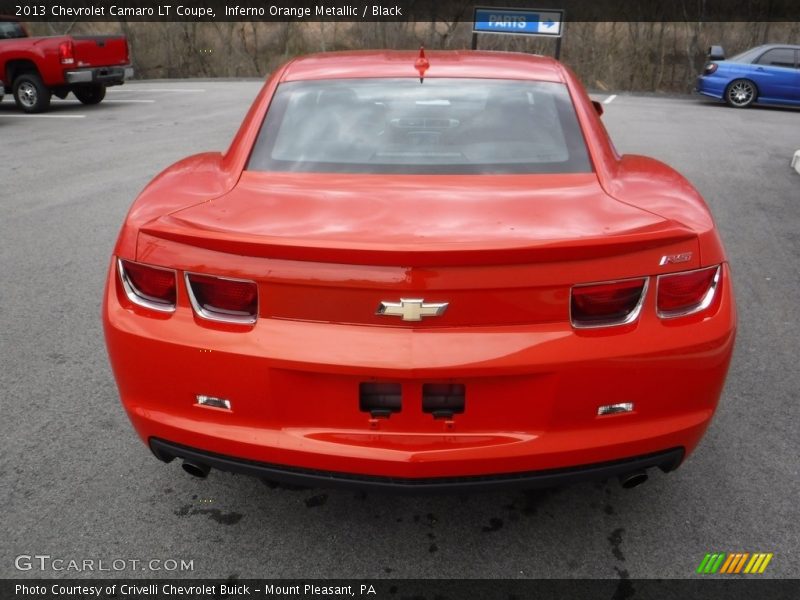 Inferno Orange Metallic / Black 2013 Chevrolet Camaro LT Coupe