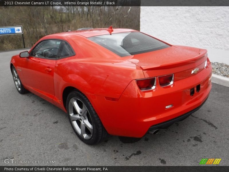 Inferno Orange Metallic / Black 2013 Chevrolet Camaro LT Coupe