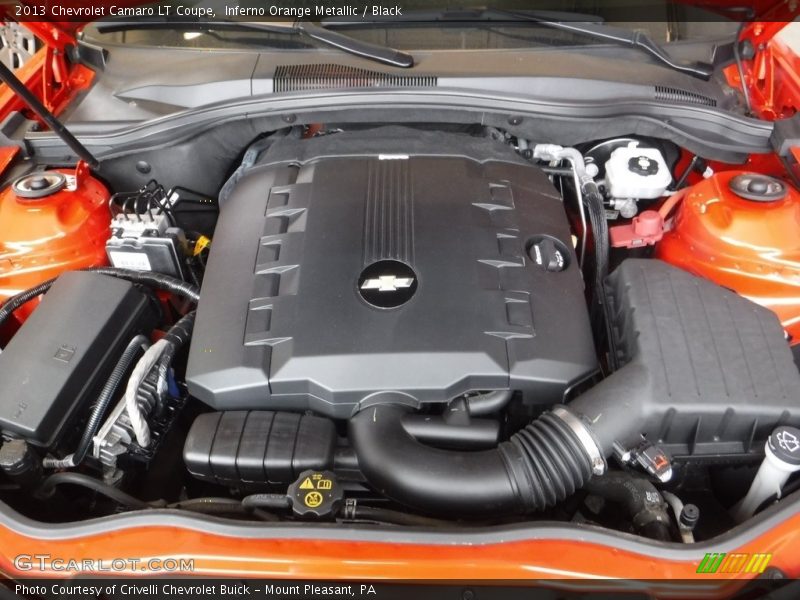 Inferno Orange Metallic / Black 2013 Chevrolet Camaro LT Coupe