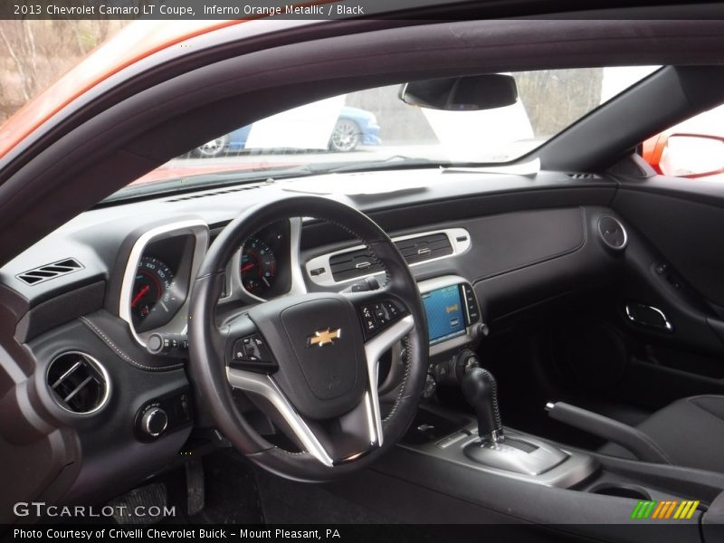 Inferno Orange Metallic / Black 2013 Chevrolet Camaro LT Coupe