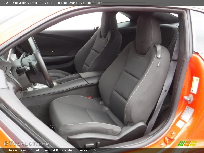 Inferno Orange Metallic / Black 2013 Chevrolet Camaro LT Coupe