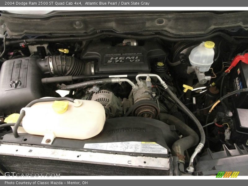 Atlantic Blue Pearl / Dark Slate Gray 2004 Dodge Ram 2500 ST Quad Cab 4x4