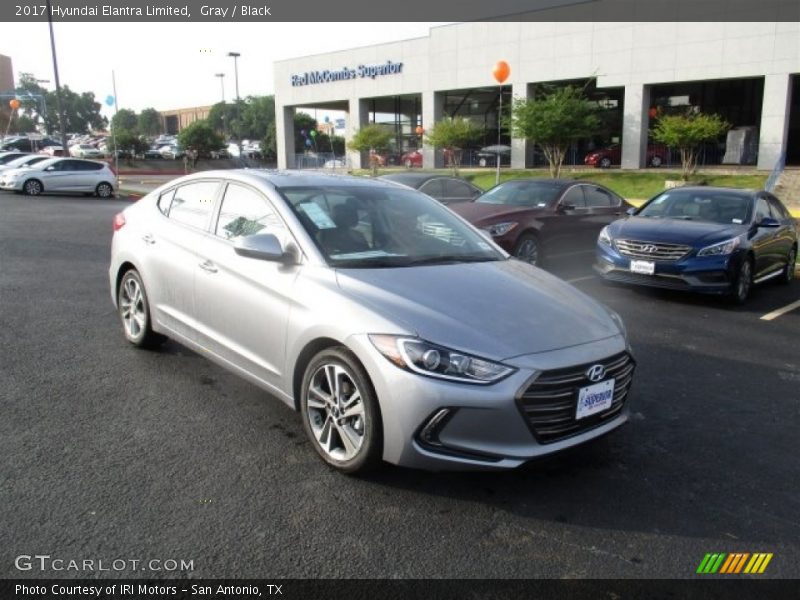 Gray / Black 2017 Hyundai Elantra Limited