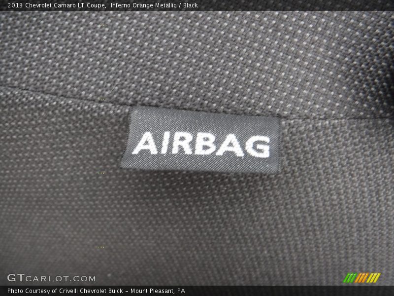 Inferno Orange Metallic / Black 2013 Chevrolet Camaro LT Coupe