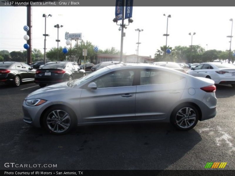 Gray / Black 2017 Hyundai Elantra Limited