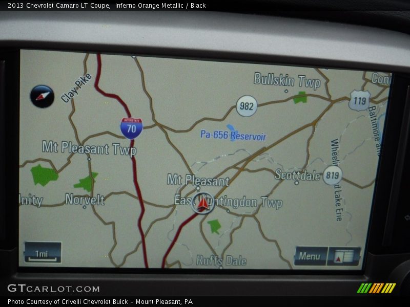 Inferno Orange Metallic / Black 2013 Chevrolet Camaro LT Coupe