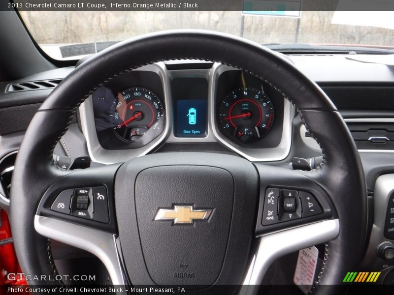 Inferno Orange Metallic / Black 2013 Chevrolet Camaro LT Coupe