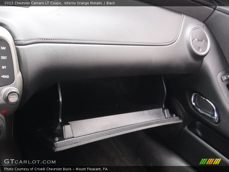 Inferno Orange Metallic / Black 2013 Chevrolet Camaro LT Coupe
