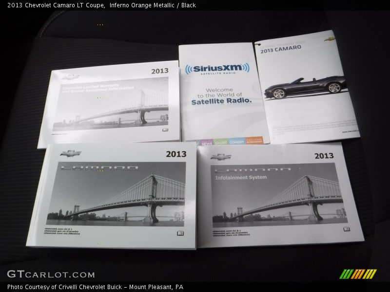 Inferno Orange Metallic / Black 2013 Chevrolet Camaro LT Coupe