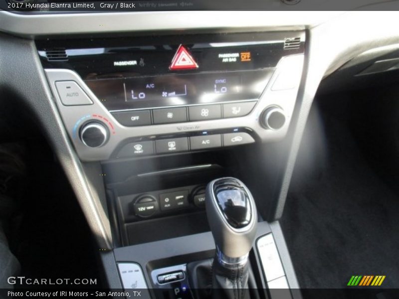 Gray / Black 2017 Hyundai Elantra Limited