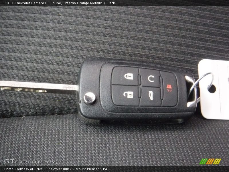 Inferno Orange Metallic / Black 2013 Chevrolet Camaro LT Coupe