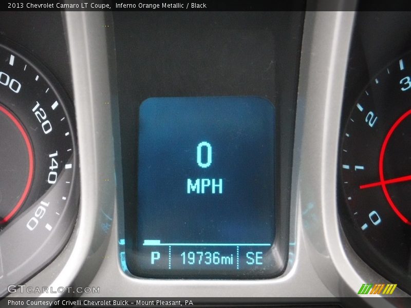 Inferno Orange Metallic / Black 2013 Chevrolet Camaro LT Coupe