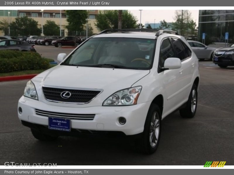 Crystal White Pearl / Light Gray 2006 Lexus RX 400h Hybrid