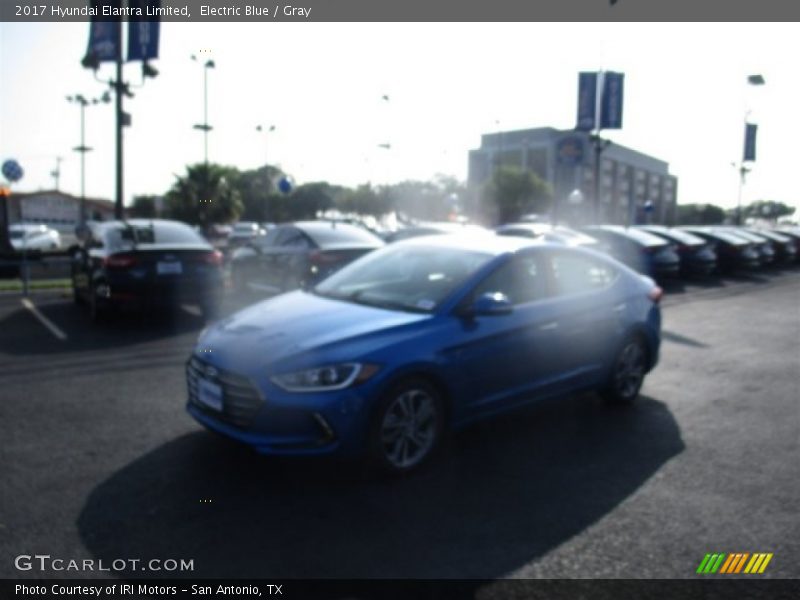 Electric Blue / Gray 2017 Hyundai Elantra Limited