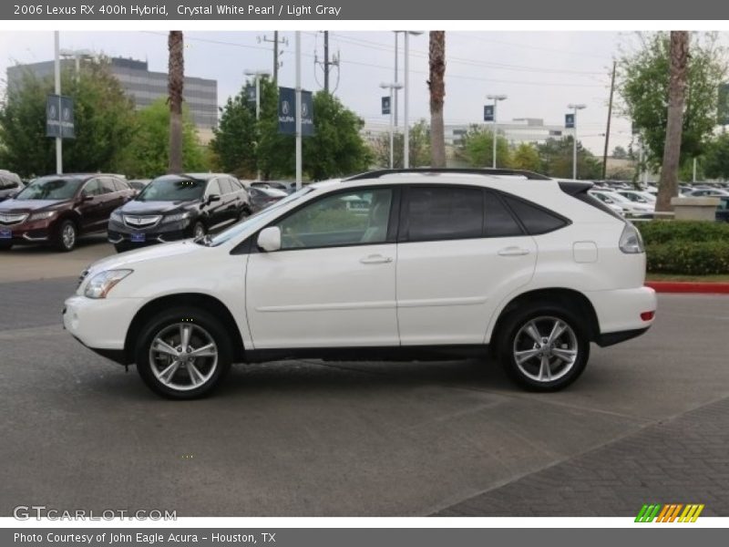Crystal White Pearl / Light Gray 2006 Lexus RX 400h Hybrid