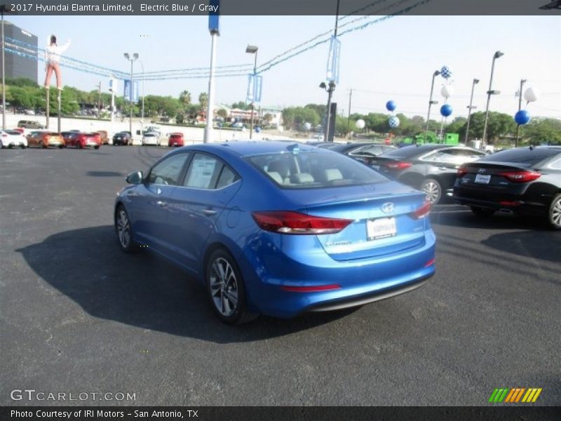Electric Blue / Gray 2017 Hyundai Elantra Limited