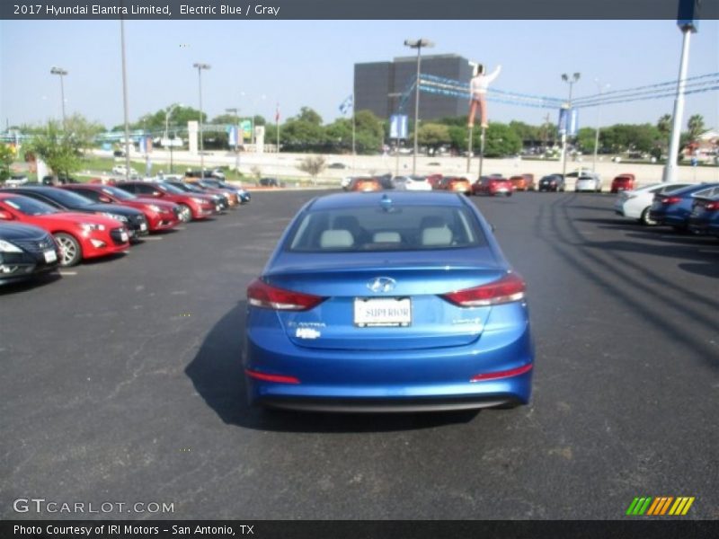 Electric Blue / Gray 2017 Hyundai Elantra Limited