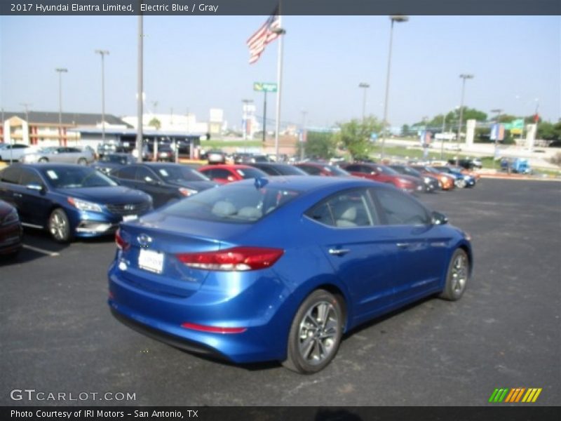 Electric Blue / Gray 2017 Hyundai Elantra Limited