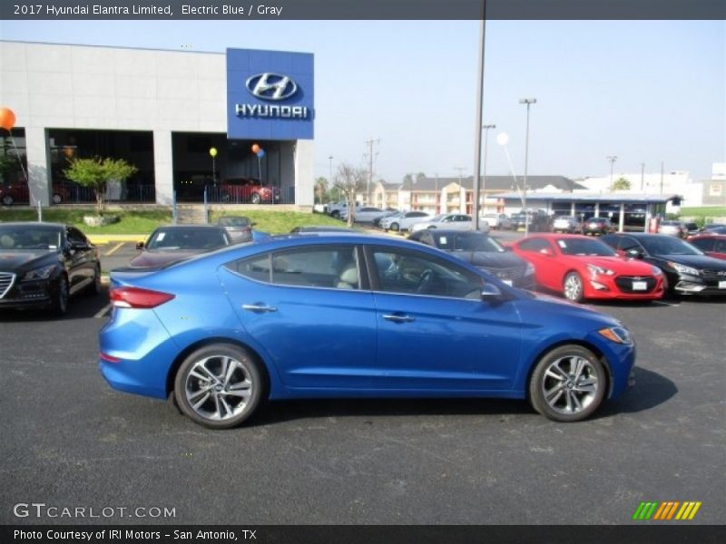 Electric Blue / Gray 2017 Hyundai Elantra Limited