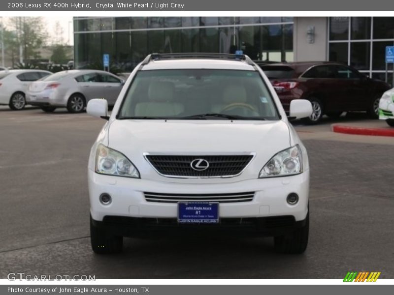 Crystal White Pearl / Light Gray 2006 Lexus RX 400h Hybrid