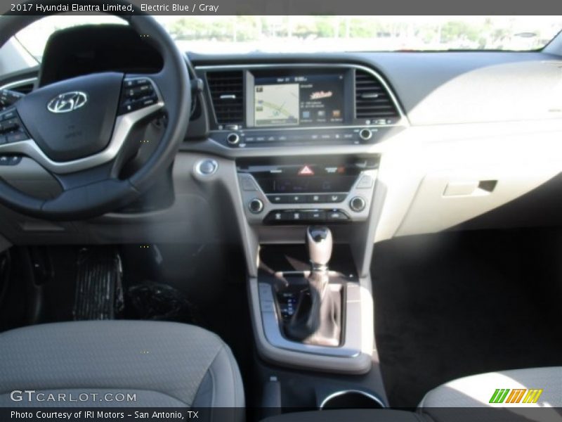 Electric Blue / Gray 2017 Hyundai Elantra Limited