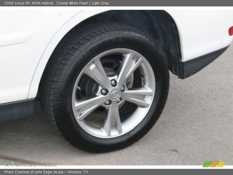 Crystal White Pearl / Light Gray 2006 Lexus RX 400h Hybrid
