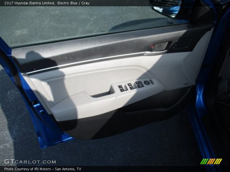 Electric Blue / Gray 2017 Hyundai Elantra Limited